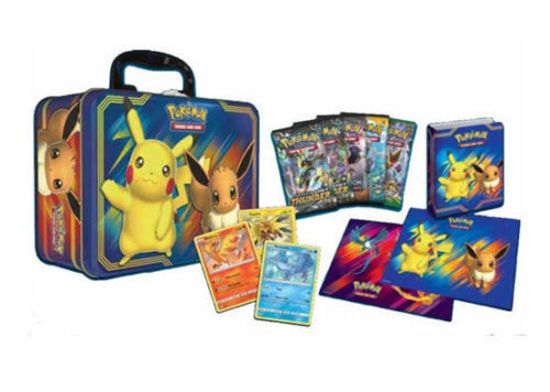 Sword & Shield - Pikachu & Eevee 2018 Fall Collector Chest Lunch Box - Authentic Sealed