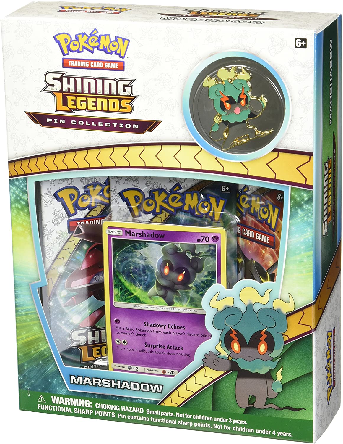 Shining Legends - Marshadow Pin Collection Box - Authentic Sealed