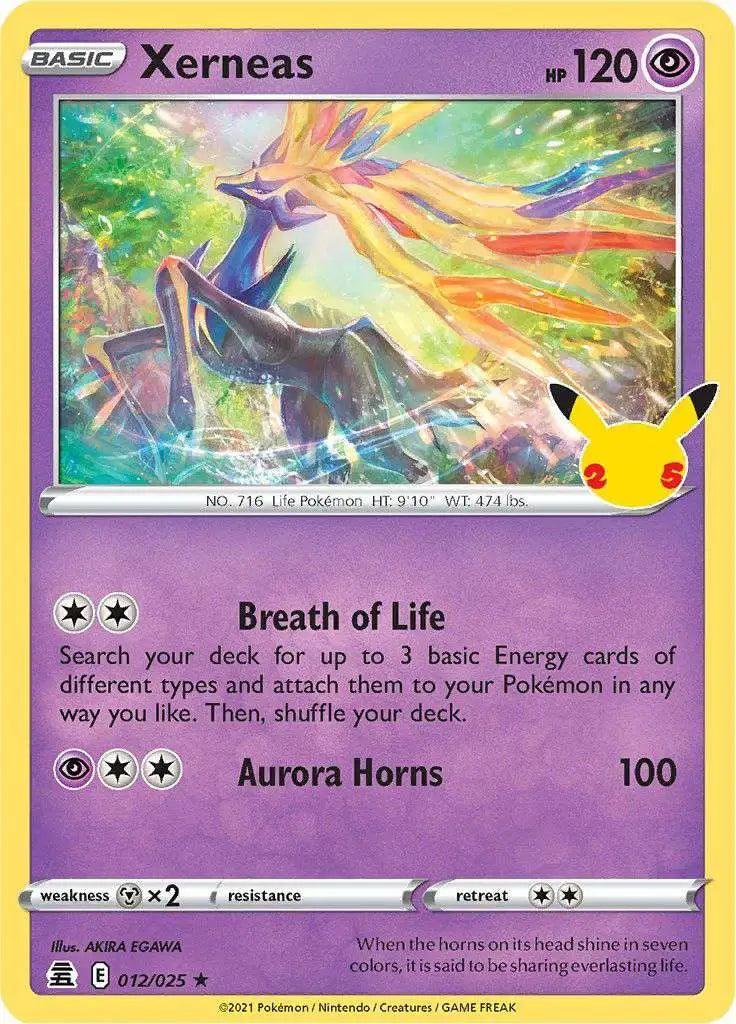 Xerneas (012/025) – Celebrations: 25th Anniversary - Authentic Card