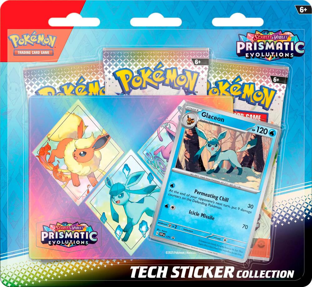 Prismatic Evolutions Tech Sticker Collection - Glaceon – Buy Now