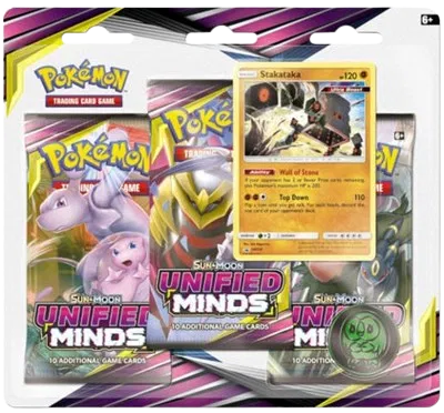 Sun & Moon: Unified Minds - 3-Pack Blister (Stakataka) - In Stock Now