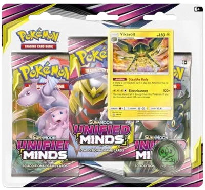 Sun & Moon: Unified Minds - 3-Pack Blister (Vikavolt) | Fast Shipping