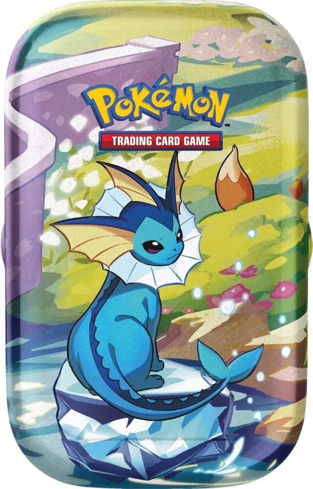 Scarlet & Violet: Prismatic Evolutions Mini Tin (Vaporeon) | Order Today