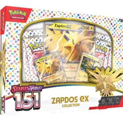 Scarlet and Violet 151 - Zapdos EX Collection Box | Buy Online