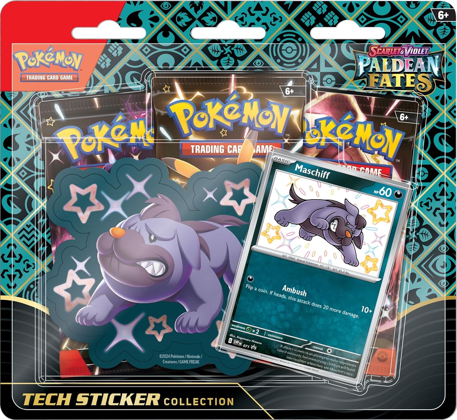 Scarlet & Violet - Paldean Fates Tech Sticker Collection - Maschiff - In Stock Now