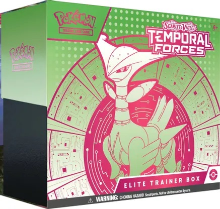 Scarlet & Violet - Temporal Forces Elite Trainer Box (Iron Leaves) | Fast Shipping