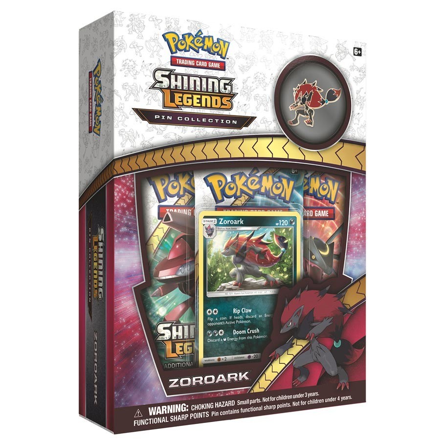 Shining Legends - Pin Collection - Zoroark - Authentic Sealed