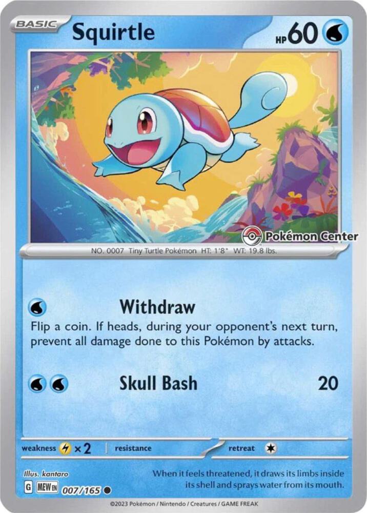 Squirtle (007/165) – Scarlet & Violet: Black Star Promos | Buy Online