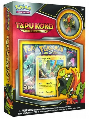 Sun & Moon - Tapu Koko Pin Collection Box β For Sale